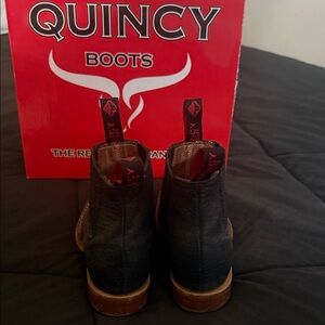 Black Leather Men's Boots